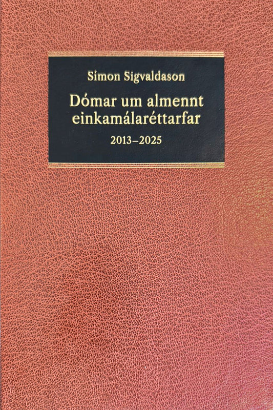 Bókarkápa: Dómar um almennt einkamálaréttarfar 2013-2025